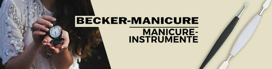 Manicure-Instrumentesind für die Nagelpflege wichtig und unverzichtbar. In der Erbe Selection bietet Becker Manicure Instrumente in verschiedenen Ausführungen und Materialien an. Becker Manicure weiss, wie komplex Nagelpflege ist und stellt seit über 80 Jahren hochwertige Manicure-Instrumente mit hoher Qualität selbst her. Neben unzähligen Manicure-Sets, die in der Erbe Collection angeboten werden, finden Sie alle Manicure-Werkzeuge auch als Einzel-Instrument. So kann jeder sein persönliches Set selbst zusammenstellen. Mit den Manicure-Instrumenten wie Drücker, Nagelmesser oder Reiniger pflegen Sie die Haut rund um den Nagel, um schöne, perfekt geformte Nägel zu erhalten.