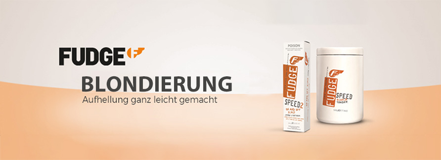 Fudge BlondierungFudge hält zwei Möglichkeiten von Produkten bereit, die optimal für Aufhellungsanwendungen sind. Wählen Sie das haarkräftigende und staubfreie Fudge Blondierpulver, das leicht anzuwenden ist und eine sehr schnelle Entwicklungszeit hat oder Sie entscheiden sich für den Aufheller in Cremeform, der in seiner Leistungsfähigkeit dem Blondierpulver in nichts nachsteht und zusätzlich durch die pflanzlichen Öle das Haar und die Kopfhaut optimal schützt.Wir freuen uns auf Ihre Bestellung.