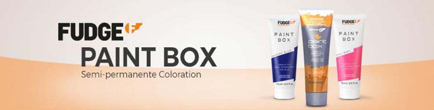 Fudge Paint Box HaarfarbenPeppen Sie matte oder langweilige Haare mit Paint Box von Fudge wieder auf. Diese semi-permanenten Haarfarben machen es möglich, schnell und einfach farbenfrohes Leben in das Haar zu zaubern und das, ohne die Haarstruktur zu schädigen. Paint Box von Fudge ist die optimale Farbkur für einen farbigen und frischen Look.Wir freuen uns auf Ihre Bestellung.
