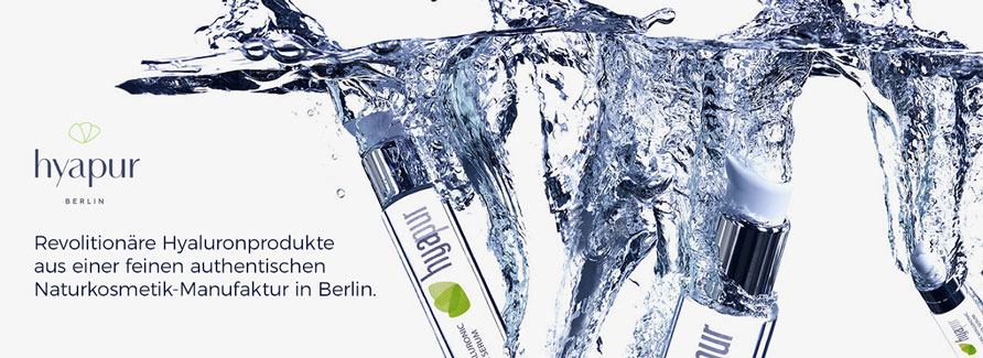 HyapurHyapur ist die Marke der Hyapur Deutschland GmbH, einer feinen authentischen Naturkosmetik-Manufaktur aus Berlin. Hyapur-Produkte werden in SPAs der gehobenen Hotellerie sowie auf Kreuzfahrtschiffen, in Kosmetikinstituten und in medizinisch-kosmetischen Einrichtungen angeboten. Hier im Onlineshop haben Sie die Gelegenheit alle Hyapur Produkte für das heimische Badezimmer käuflich zu erwerben. Bei Hyapur dreht sich nahezu alles um Hyaluron. Seit 2007 liegt unsere Kernkompetenz im Umgang mit Hyaluronsäure - erst im medizinischen und seit 2009 auch im kosmetischen Segment. Deshalb auch unser Slogan: Wenn Hyaluron - dann Hyapur.