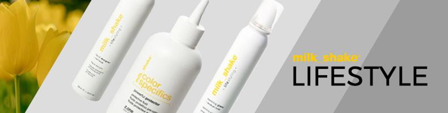 Milk_Shake Lifestylekreiert mit seinen individuellen Stylingprodukten natürliche Festigkeit im Haar. Mit dem Milk_Shake Haarspray und Schaumfestiger gelingen eigene Stylings mit perfektem Halt. Die Lifestyle Produkte bieten zudem Schutz vor Frizz und dem Verblassen der Haarfarbe. Milk_Shake sorgt dank der Serie Lifestyle, dessen Produkte mit Milchprotein, Litschiextrakt, Mineralien und Vitamin C angereichert sind, für perfekt gepflegtes, gestyltes und gesund aussehendes Haar.