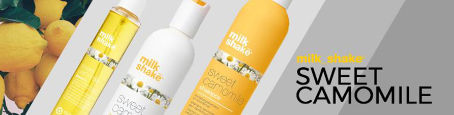 Milk_Shake Sweet Camomilebietet die idealen Pflegeprodukte für blondes Haar. Mit Kamillenextrakt und Honig sorgen die parabenfreien Sweet Camomile Produkte für Leuchtkraft und Lebendigkeit im Haar. Der Glanz wird verstärkt und das Haar erhält unglaubliche Geschmeidigkeit.