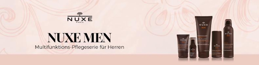 Nuxe Men Die Nuxe Men Serie ist eine natürliche und wirksame Multifunktions-Pflegeserie für anspruchsvolle Männerhaut. Hochwertige Wirkstoffe aus Baumextrakten verwöhnen die Haut täglich aufs neue. Dank der Vielfältigkeit der Nuxe Men Pflegeserie passt sie sich jedem Bedürfnis an. Ob zur wohltuenden Körperpflege und -reinigung oder für eine ansprechende Rasur - die Nuxe Men Serie lässt kaum Wünsche offen. Begleitet von einem maskulin-würzigen Holzduft ist die Nuxe Men Serie purer natürlicher Luxus für die Haut des Mannes.