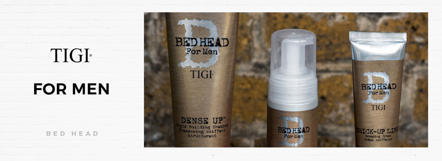 Tigi B For MenBead Head for Men weiss um die Wichtigkeit von Qualität und Style. Um diesem Trend zu folgen bietet diese Linie von Retro bis Modern, von Vintage bis High-Tech dem Mann für jeden Bedarf das passende Produkt. Im neuen schlichten Design verkörpern die innovativen Neuheiten mühelos das maskuline wie auch klassische Barbershop-Feeling und laden zur täglichen luxuriösen Haarpflege ein.