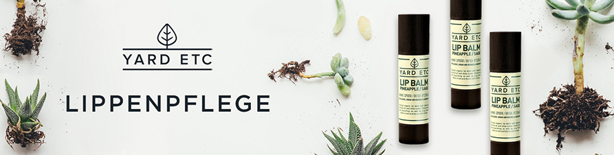 YARD ETC Lippenpflege
Die YARD ETC Lippenpflege ist eine natürliche Lippenpflege, die Lippen zart und weich macht. Sie pflegt die Lippen und spendet ihnen Feuchtigkeit. Die YARD ETC Lippenpflege wird sorgfältig von Gartenliebhabern in Schweden hergestellt. Sie besteht aus natürlichen Inhaltsstoffen hoher Qualität und Bio-Inhaltsstoffen, die frei von Parabenen und Tierversuchen sind. Die YARD ETC Lippenpflege schützt die sensible Lippenhaut vor äusseren Einflüssen sowohl in trockenem, heissem und kaltem Klima.