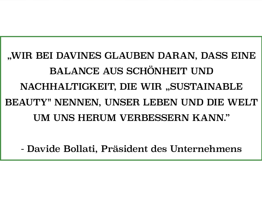 Balance aus Schnheit und Nachhaltigkeit