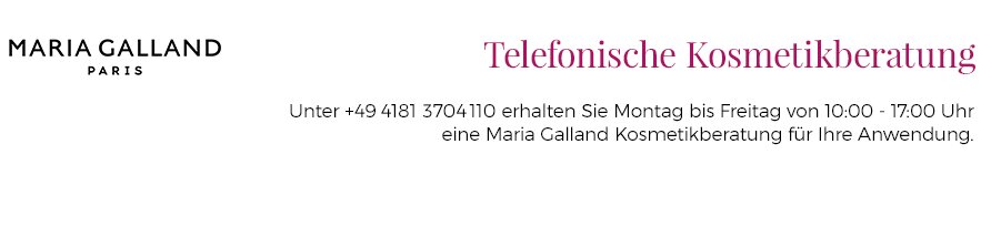 Maria Galland Kosmetikberatung