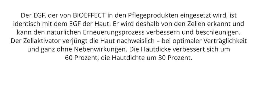 BIOEFFECT verbesser die Haut