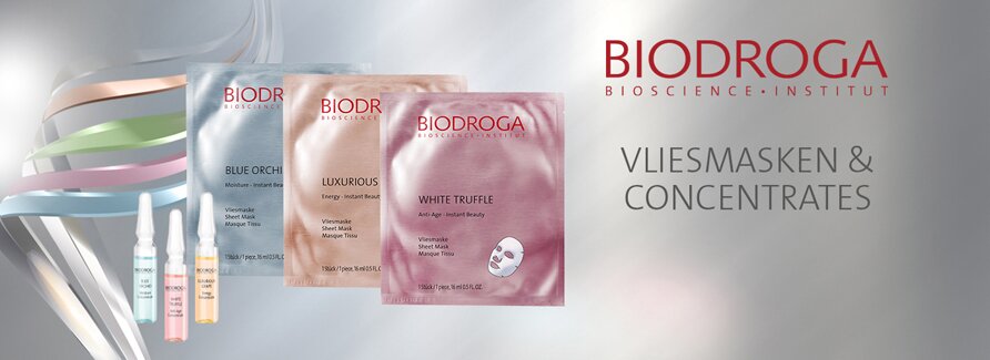 Biodroga Gesichtspflege Vliesmasken & Concentrates