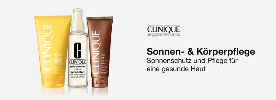 Clinique Sonnen- und Krperpflege