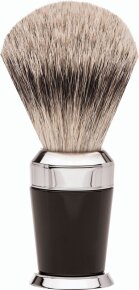 Erbe Shaving Shop Premium Design PARIS Rasierpinsel Silberspitz Edelharz schwarz