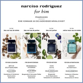Narciso Rodriguez For Him Bleu Noir Eau de Parfum (EdP) 50 ml