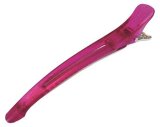Efalock Clip Techno mit Flachgummi pink 6 Stk.