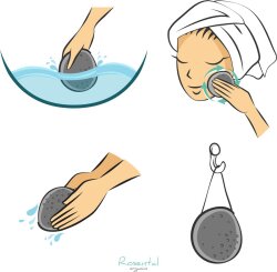 Rosental Organics Konjac Detox Schwamm Bambuskohle