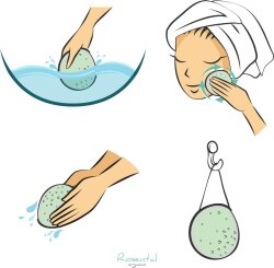 Rosental Organics Konjac Detox Schwamm Grüner Tee