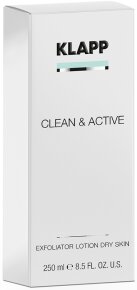 Klapp Clean & Active Exfoliator Lotion Dry Skin 250 ml