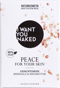 I Want You Naked Gesichtsseife Peace For Your Skin Meersalz & Sheabutter 100 g
