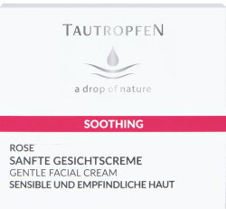Tautropfen Rose Soothing Solutions Sanfte Gesichtscreme für sensible und empfindliche Haut 50 ml