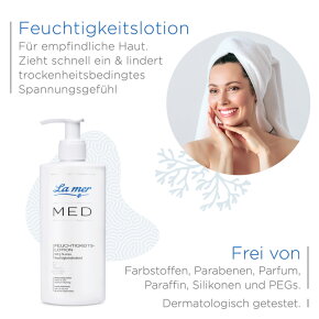 La mer Cuxhaven Med Basic Care Feuchtigkeitslotion 200 ml (parfümfrei)