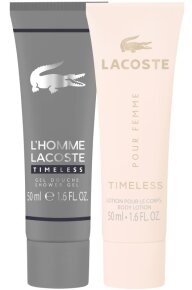 Ihr Geschenk - Lacoste Pour Femme Timeless Bodylotion / L'Homme Lacoste Timeless Showergel 2 x 50 ml
