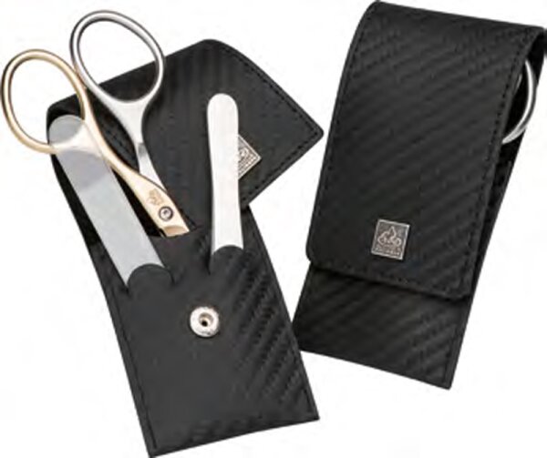 Erbe Collection Lady Maniküre Taschen-Etui Carbon