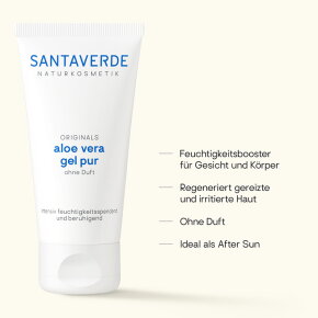 Santaverde Kleingröße Aloe Vera Gel Pur Ohne Duft 50ml