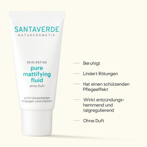 Santaverde Pure Mattifying Fluid Ohne Duft 30 ml