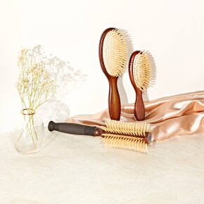 Christophe Robin Travel hairbrush 100% natural boar-bristle & wood 1 Stk