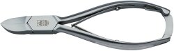 Erbe Selection Nagelzange Basic 14,5 cm, karierte Schenkel, rostfrei mattiert