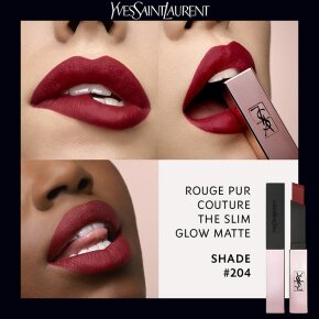 Yves Saint Laurent Rouge Pur Couture The Slim Glow Matte 2 ml N° 204 Private Carmine