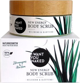 I Want You Naked New Energy Scrub Körperpeeling Zitronengras & Aloe Vera 200 ml