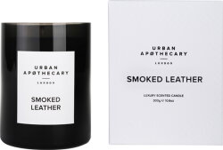 Urban Apothecary Luxury Boxed Glass Candle - Smoked Leather Luxury Candle 300 g