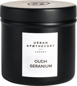 Urban Apothecary Luxury Iron Travel Candle - Oudh Geranium 175 g