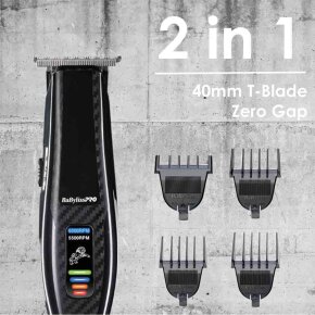 BaByliss Pro Bartschneider FlashFX Trimmer Schwarz (FX59ZE)