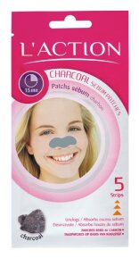 L'Action Charcoal Sebum Patches - Mitesser-Strips 5er Pack