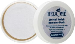 Herôme Caring Nail Polish Remover Pads 30 Stk.