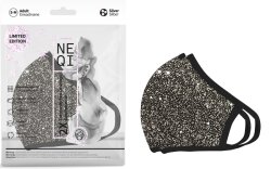 NEQI Community Face Coverings, Xmas Silver S-M