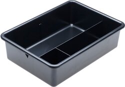 Efalock Arbeitskasten 3 Fächer schwarz 32,5 x 23 x 9 cm