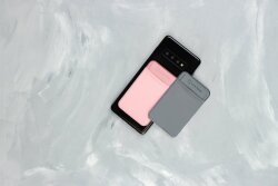 Lotta Power SoftCase Kartenhalter für Smartphones Grey + Rose Bundle (2er Set)