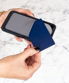 Lotta Power SoftCase Kartenhalter für Smartphones Grey + Rose Bundle (2er Set)