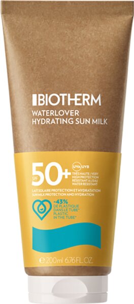 3614273490566 - Waterlover Hydrating Sun Milk Eco-Conscious Tube 200ml (Various Options) - SPF50+