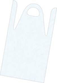 Fripac Einmal-Färbeschürzen Weiß Beutel à 50 Stk., 120 x 80 cm