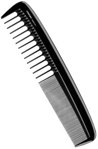 Fripac Ebonit-Damenkamm groß 611, grobe Zahnung, 22,5 cm