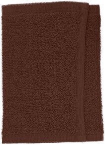 Le Coiffeur Frottee-Gesichtstuch Dunkelbraun, 30 x 15 cm