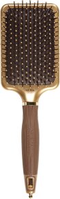 Olivia Garden Expert Care Rectangular Nylon Bristle Gold&Brown L