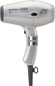 Parlux 3500 Supercompact Ceramic + Ionic 2000 Wat, Silber