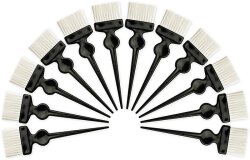 Termix Soft White Fiber schwarz gro Frbepinsel 12er-Pack