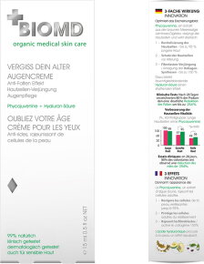 BIOMED Vergiss dein Alter Augenpflege Creme 15 ml
