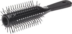 Efalock Doppelventbürste rund Schwarz