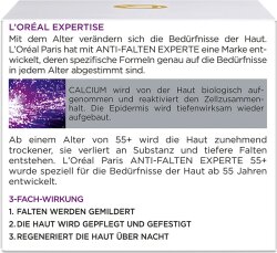 L'Oréal Paris Anti-Falten-Expert Festigende-Pflege Nacht Calcium 55+ Gesichtscreme 50ml